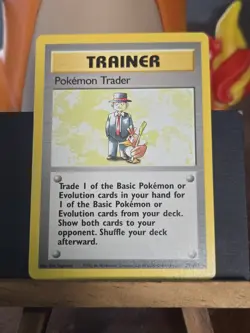 Pokemon Trader 077/102 Base Set Regular, Vintage ✰ WOTC Pokemon 1999 •LP/NM - Image 1