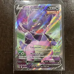 Pokemon Galarian Slowking V 178/198 Chilling Reign Sword & Shield FULL ART - Image 1