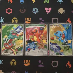 Pokemon First Partner Illustration Collection Series 1 Kanto Gen 1 Starter Set - Image 1