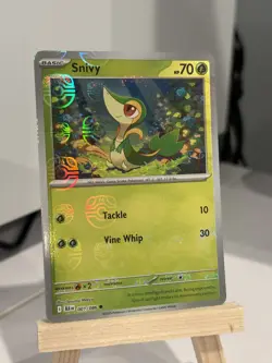 Snivy (Master Ball Pattern) 001/086 Sv: Black Bolt Holo Pokemon TCG NM - Image 1