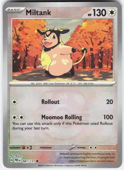 Miltank (Master Ball Pattern) 081/131 Prismatic Evolutions Pokemon Holo NM - Image 1