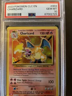 2023 Pokemon CLC EN Charizard #003 PSA 10 Gem Mint - Image 4