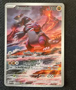 The Pokemon Company Groudon 199/182 SV04 Paradox Rift IR Holo Full Art ENG - Image 1