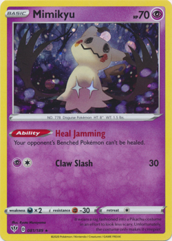 Mimikyu 081/189 Darkness Ablaze Pokemon TCG Cosmos Holo Rare - Image 1