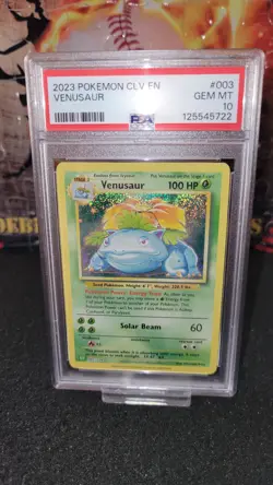 2023 Pokemon CLV EN 003 Venusaur - PSA 10 GEM MINT - Image 1