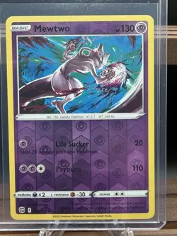 Pokemon Brilliant Stars Mewtwo Reverse Holo Rare Sword & Shield #056/172 - Image 1