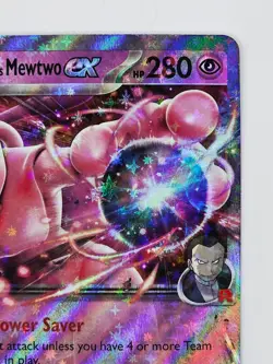 Team Rocket's Mewtwo ex 216 Pokemon TCG Scarlet & Violet Promo Holo NM - Image 4