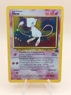 Mew Holo Rare Pokemon Black Star Promo #9 WOTC 1999-2000 - Image 1