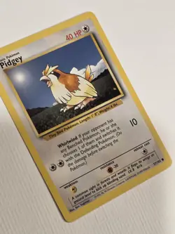 Pidgey 57/102 Common Base Set Unlimited Pokemon Near Mint NM Vintage - Image 3