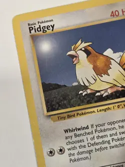 Pidgey 57/102 Common Base Set Unlimited Pokemon Near Mint NM Vintage - Image 5
