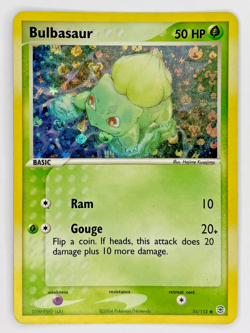 Pokemon Bulbasaur 055/112 Reverse Holo FireRed & LeafGreen RG 2004 English LP - Image 1
