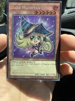 Konami Yu-Gi-Oh! Dark Magician Girl Secret Rare Holo 1st Ed. BLGG-EN003 - Image 1