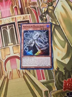 Mitsurugi no Mikoto, Aramasa (ALIN-EN090) - Super Rare - 1st Edition NM Yugioh - Image 1