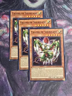 Yugioh! 3x Talons of Shurilane MP25-EN347 Common 1st Ed NM - Image 1