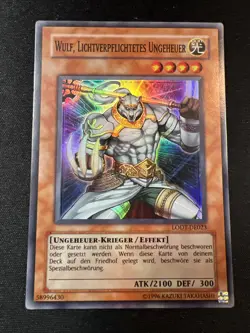 Yu-Gi-Oh! Wulf, Lightsworn Beast (VLP) LODT-DE023 Original Print German Super - Image 1