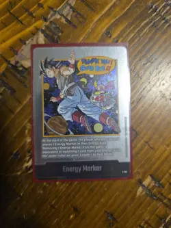 Dragon Ball Fusion World Manga Booster SB02 Goku Silver Energy Marker E-90 NM - Image 1