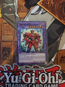 YUGIOH VISION HERO TRINITY SHVA-EN036 SUPER 1ST ED NM - Image 1