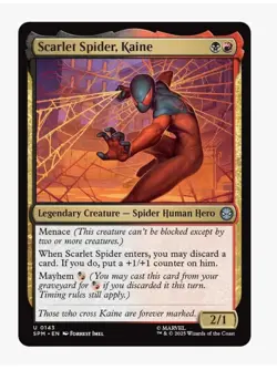 Scarlet Spider, Kaine | MTG Marvel Spider-Man | Rakdos Pauper Commander PDH EDH - Image 1