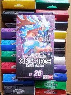 One Piece CCG TCG - ST-26 Monkey D Luffy Starter Deck - New & Sealed - English - Image 1