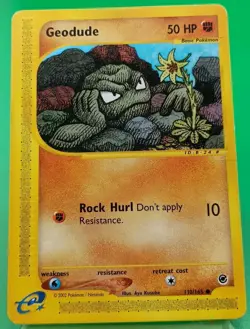 Pokemon TCG Expedition 110/165 Geodude MP - Image 1