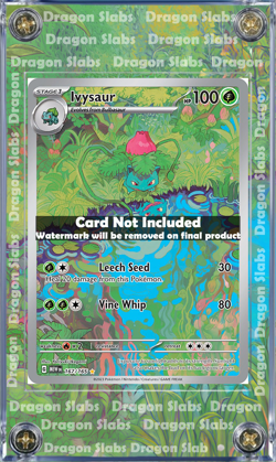Pokemon 151 Ivysaur IR 167 Custom Display Case Extended Artwork - Image 1