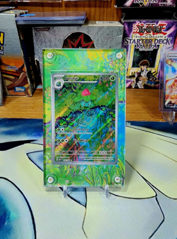 Pokemon 151 Ivysaur IR 167 Custom Display Case Extended Artwork - Image 3