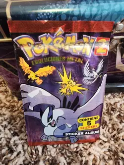 Pokemon 2 Evoluciones Metal Sticker Sealed Pack - Image 1