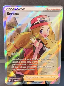 Pokemon TCG Serena Full Art 193/195 Swsh12: Sword & Shield Silver Tempest Holo - Image 1