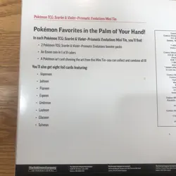 1 Case If Pokemon Prismatic Evolutions 8 Mini-Tins Costco SEALED - Image 2