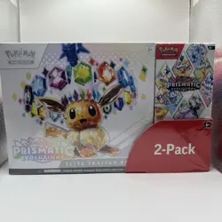 Pokemon Prismatic Evolutions Elite Trainer Box & Booster Bundle Costco 2-pack - Image 1