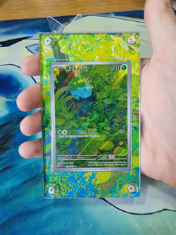 Pokemon 151 Bulbasaur IR 166 Custom Display Case Extended Artwork - Image 4