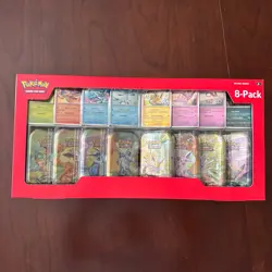 Pokemon TCG: Scarlet & Violet - Prismatic Evolutions 8 Pack Mini Tin Set - Image 1