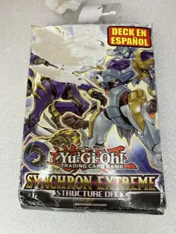 1st Edition YuGiOh Synchron Extreme Structure Deck EN Espanol Trading Damage Box - Image 1