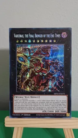 Yugioh Varudras The Final Bringer Of The End Times MP25-EN070 Prismatic Secret - Image 1