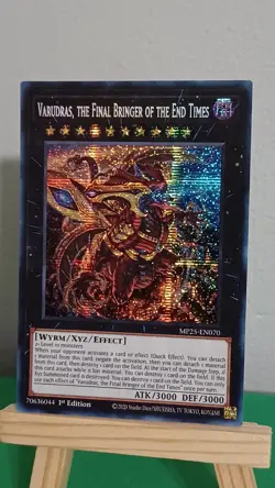 Yugioh Varudras The Final Bringer Of The End Times MP25-EN070 Prismatic Secret - Image 2