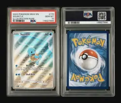 Pokemon Squirtle Holo Card TCG SV Scarlet & Violet 151 Series 170/165 PSA 10 GM - Image 3