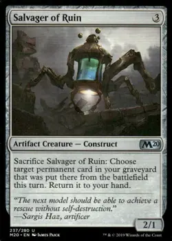 Salvager of Ruin 237/280 M20 MTG Magic the Gathering card - Image 1