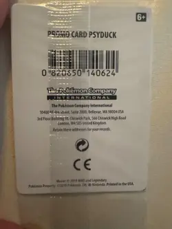Pokemon TCG Psyduck SM199 Holo pokemon Rare M Card In-Store Ever Promo, Sealed - Image 2