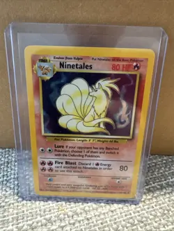 Pokemon TCG Ninetales Base Set Holo Unlimited Rare Card 12/102 - Image 1