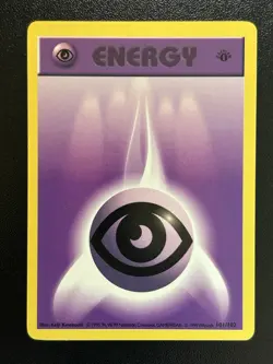 PSYCHIC ENERGY Pokemon Card WOTC 1st Edition Base Set Shadowless 101/102 NM (A) - Image 1