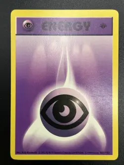PSYCHIC ENERGY Pokemon Card WOTC 1st Edition Base Set Shadowless 101/102 NM (A) - Image 2