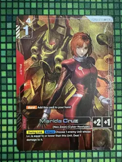Gundam Card Game Marida Cruz (R+) GD01-093 Newtype Rising - Image 2