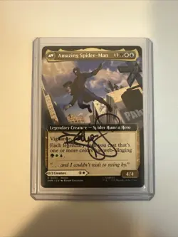 Magic the Gathering MTG Peter Parker Amazing Spider-Man Promo Card ARTIST SIGNED - Image 2