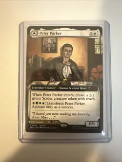 Magic the Gathering MTG Peter Parker Amazing Spider-Man Promo Card ARTIST SIGNED - Image 3