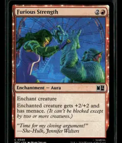 Furious Strength 544 Commander: Marvel Super Heroes Magic: The Gathering NM - Image 1