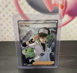 N's Plan #163/086 - Full Art English Holo Card SV: Black Bolt Pokemon TCG - Image 1