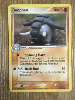 Donphan 30/107 Uncommon Pokemon EX Deoxys 2005 TCG Card Era MP - Image 1
