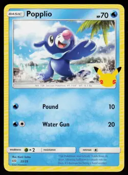 Popplio 023/025 Promo McDonald's 25th Anniversary Promos Pokemon Near Mint - Image 1