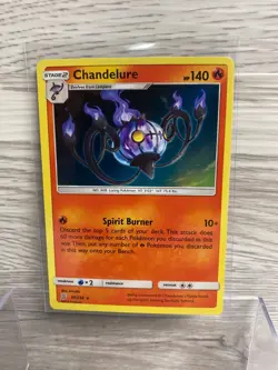 Chandelure 30/236 Holo Rare Unified Minds Pokemon Near Mint - Image 1