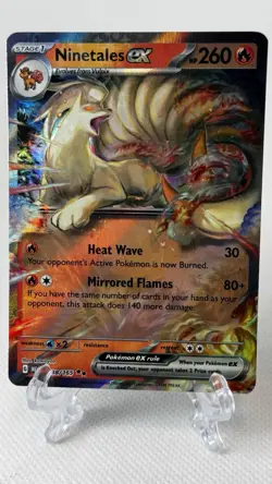 Ninetales EX 038/165 - 151 Scarlet & Violet Double Rare Pokemon TCG NM - Image 2